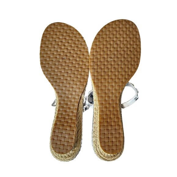 Cole Haan Women's leather silver Embellished Sandals size 9 - Picture 7 of 14